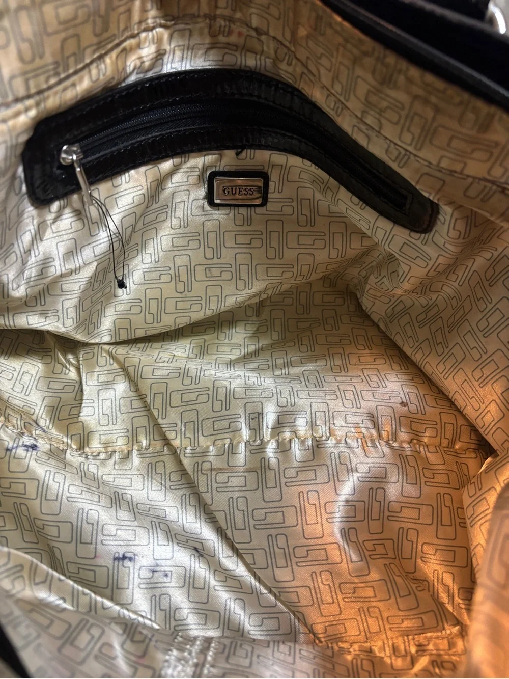 GUESS Lizy Snakeskin Handbag Faux Leather